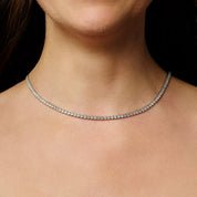 REGINA TENNIS NECKLACE best gold plated tarnish and water resistant piece by Irish Jewellery brand - Lynott Jewellery