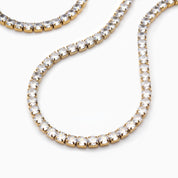 REGINA TENNIS NECKLACE best gold plated tarnish and water resistant piece by Irish Jewellery brand - Lynott Jewellery