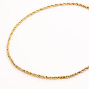 TWISTY CHAIN GOLD NECKLACE best gold plated tarnish and water resistant piece by Irish Jewellery brand - Lynott Jewellery