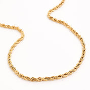 TWISTY CHAIN GOLD NECKLACE best gold plated tarnish and water resistant piece by Irish Jewellery brand - Lynott Jewellery
