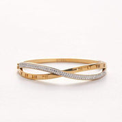 SHOWSTOPPER BANGLE best gold plated tarnish and water resistant piece by Irish Jewellery brand - Lynott Jewellery