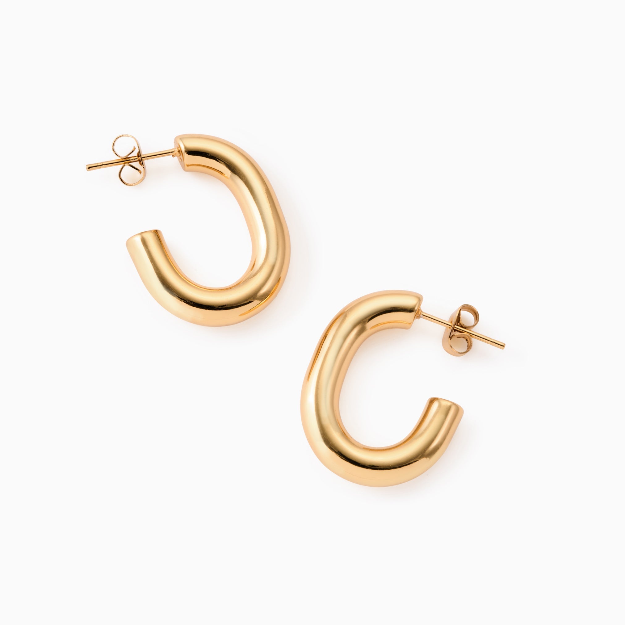 POPPI HOOP EARRINGS best gold plated tarnish and water resistant piece by Irish Jewellery brand - Lynott Jewellery