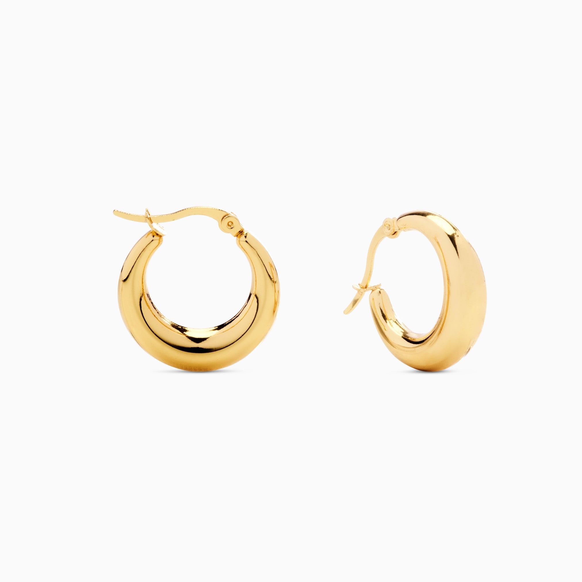 EVERYDAY HOOPS best gold plated tarnish and water resistant piece by Irish Jewellery brand - Lynott Jewellery