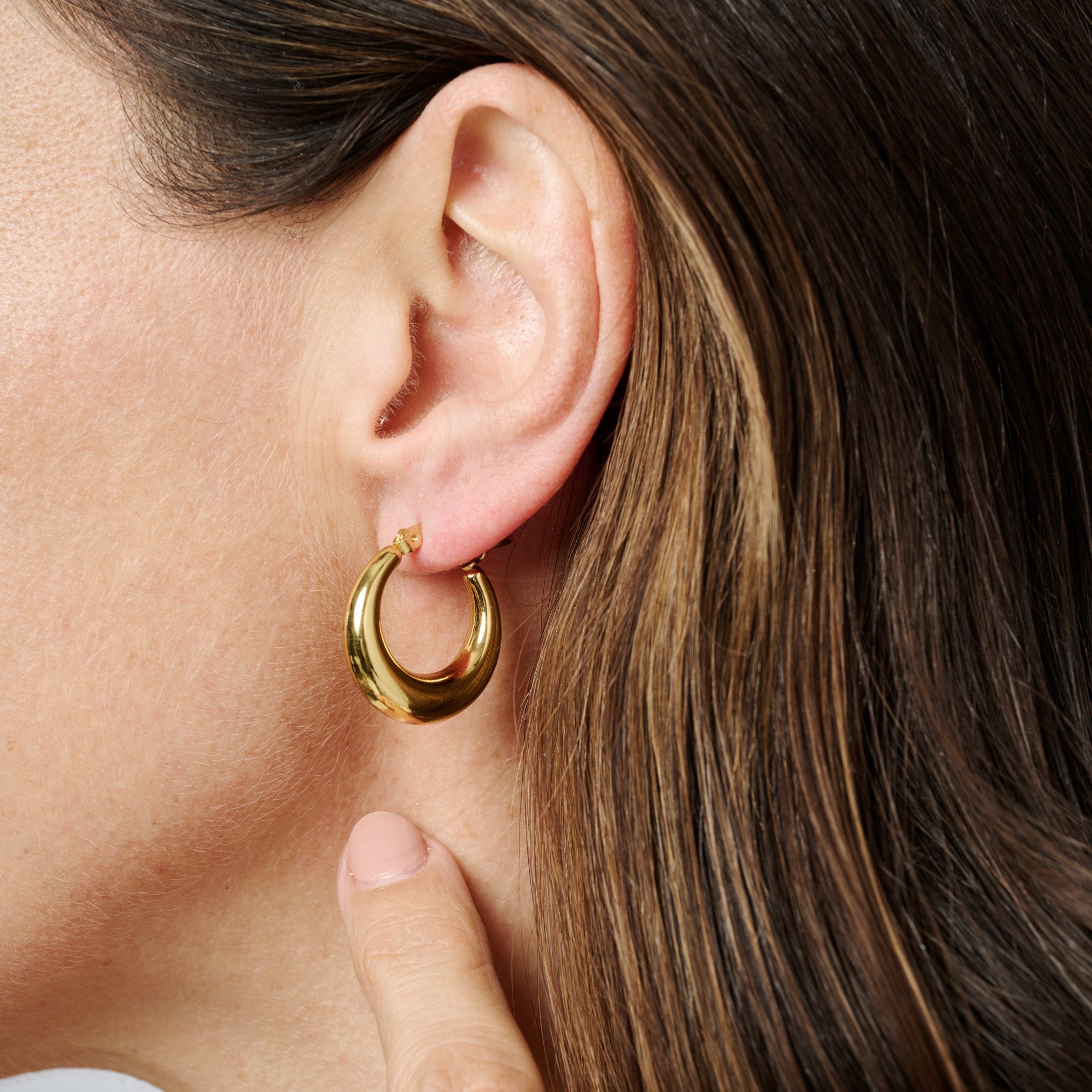 EVERYDAY HOOPS best gold plated tarnish and water resistant piece by Irish Jewellery brand - Lynott Jewellery