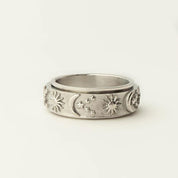 BREATHE SPINNING RING best gold plated tarnish and water resistant piece by Irish Jewellery brand - Lynott Jewellery