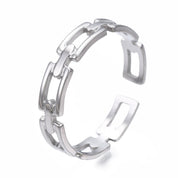 SNEAKY LINK ADJUSTABLE RING best gold plated tarnish and water resistant piece by Irish Jewellery brand - Lynott Jewellery