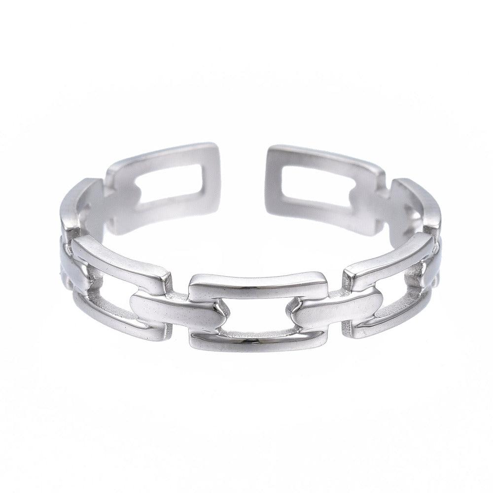 SNEAKY LINK ADJUSTABLE RING best gold plated tarnish and water resistant piece by Irish Jewellery brand - Lynott Jewellery