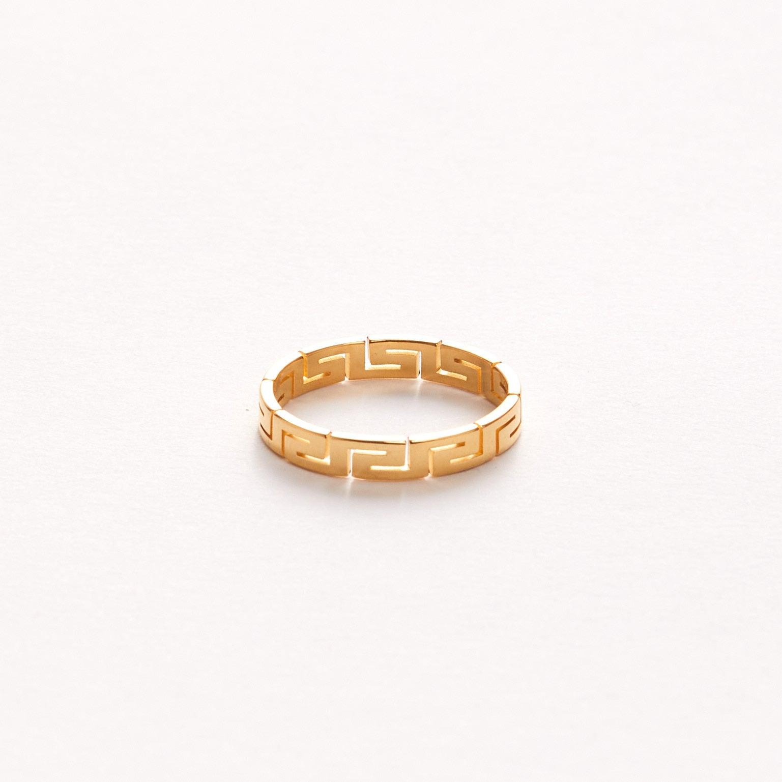 HERSHEY RING best gold plated tarnish and water resistant piece by - Lynott Jewellery