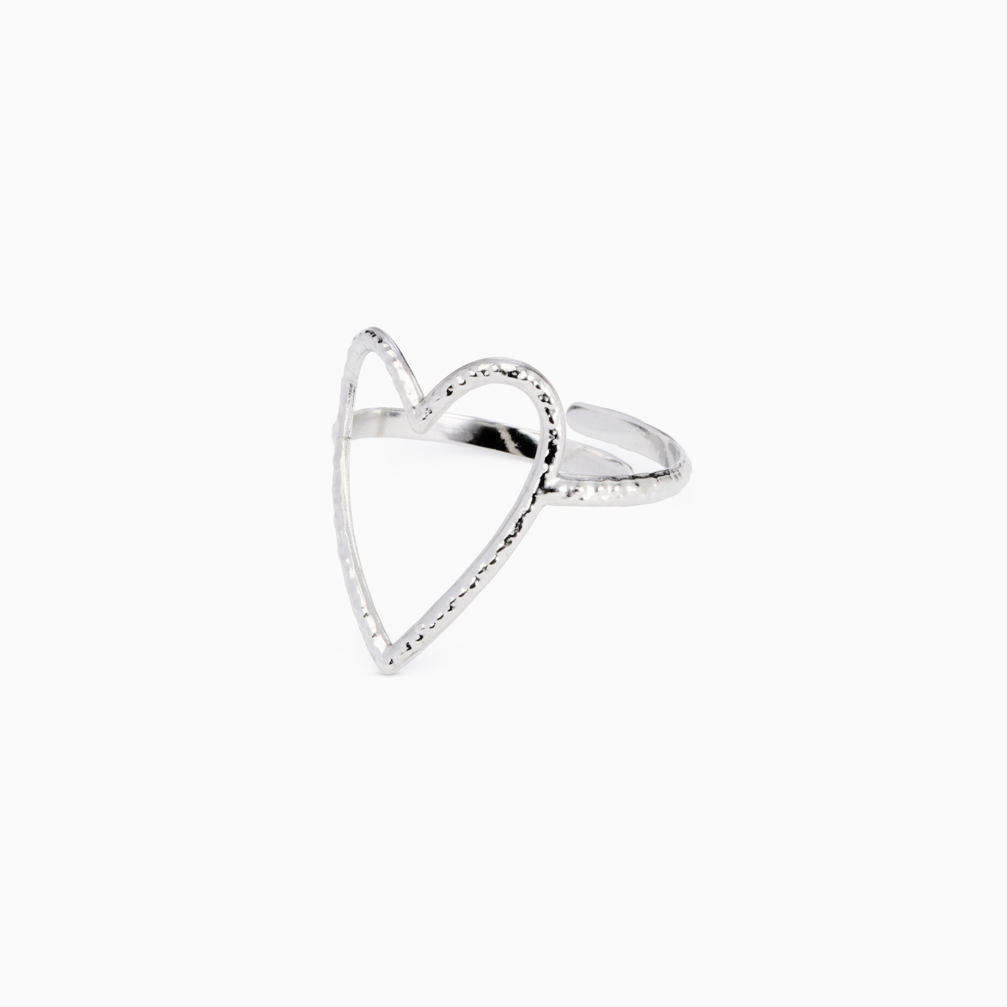 OPEN HEART ADJUSTABLE RING best gold plated tarnish and water resistant piece by - Lynott Jewellery