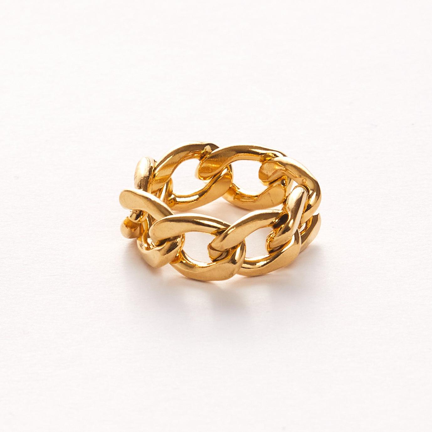 BONDI RING best gold plated tarnish and water resistant piece by Irish Jewellery brand - Lynott Jewellery