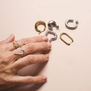 DOUBLE WAVE ADJUSTABLE RING best gold plated tarnish and water resistant piece by - Lynott Jewellery