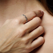 DOUBLE WAVE ADJUSTABLE RING best gold plated tarnish and water resistant piece by - Lynott Jewellery