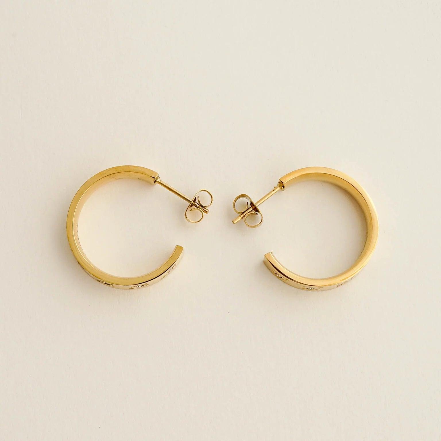 CUPID EARRINGS best gold plated tarnish and water resistant piece by Irish Jewellery brand - Lynott Jewellery