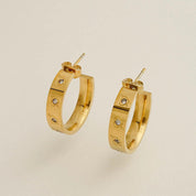 CUPID EARRINGS best gold plated tarnish and water resistant piece by Irish Jewellery brand - Lynott Jewellery