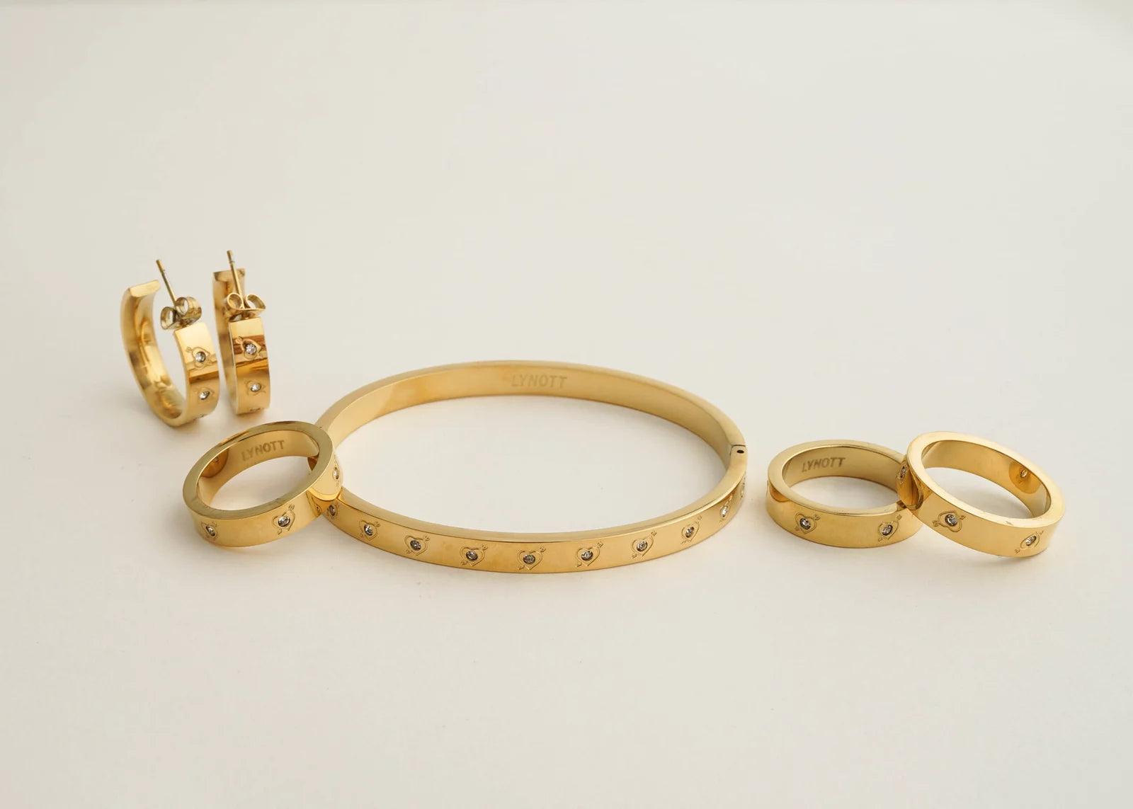 CUPID EARRINGS best gold plated tarnish and water resistant piece by Irish Jewellery brand - Lynott Jewellery