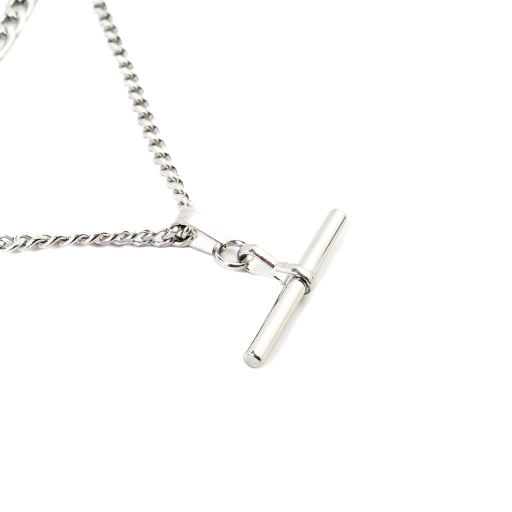 BILLIE DOUBLE LAYER T BAR CHAIN NECKLACE best gold plated tarnish and water resistant piece by Irish Jewellery brand - Lynott Jewellery