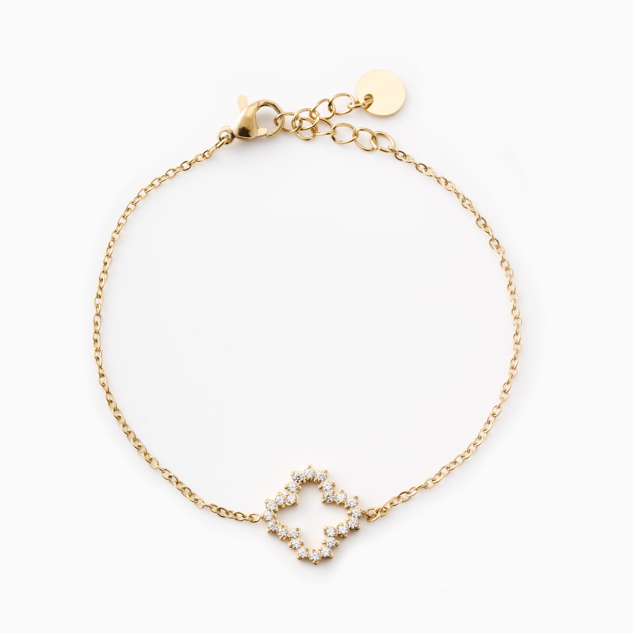 CLUSTER CLOVER BRACELET best gold plated tarnish and water resistant piece by Irish Jewellery brand - Lynott Jewellery