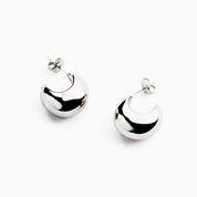 DOME HOOPS best gold plated tarnish and water resistant piece by Irish Jewellery brand - Lynott Jewellery