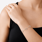MULTI CLOVER BRACELET best gold plated tarnish and water resistant piece by Irish Jewellery brand - Lynott Jewellery