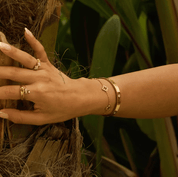 MULTI CLOVER BRACELET best gold plated tarnish and water resistant piece by Irish Jewellery brand - Lynott Jewellery