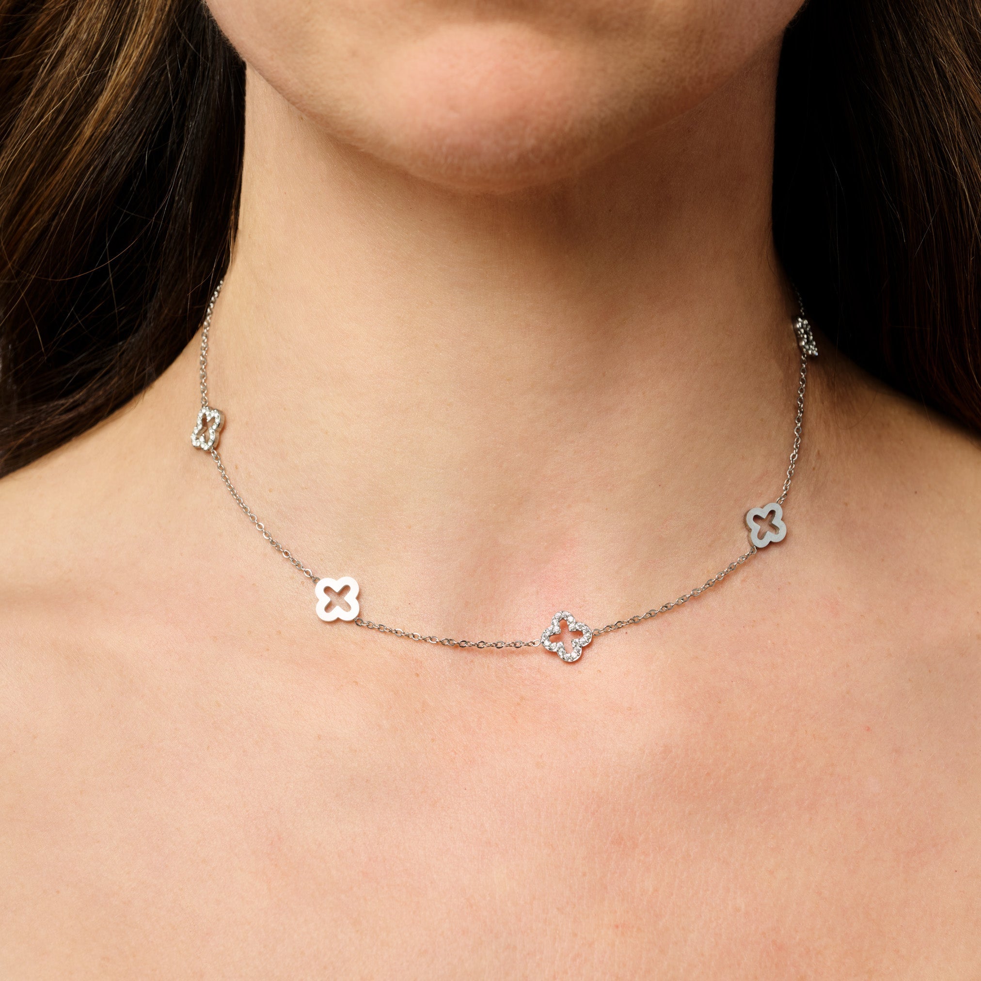 MULTI CLOVER NECKLACE best gold plated tarnish and water resistant piece by Irish Jewellery brand - Lynott Jewellery