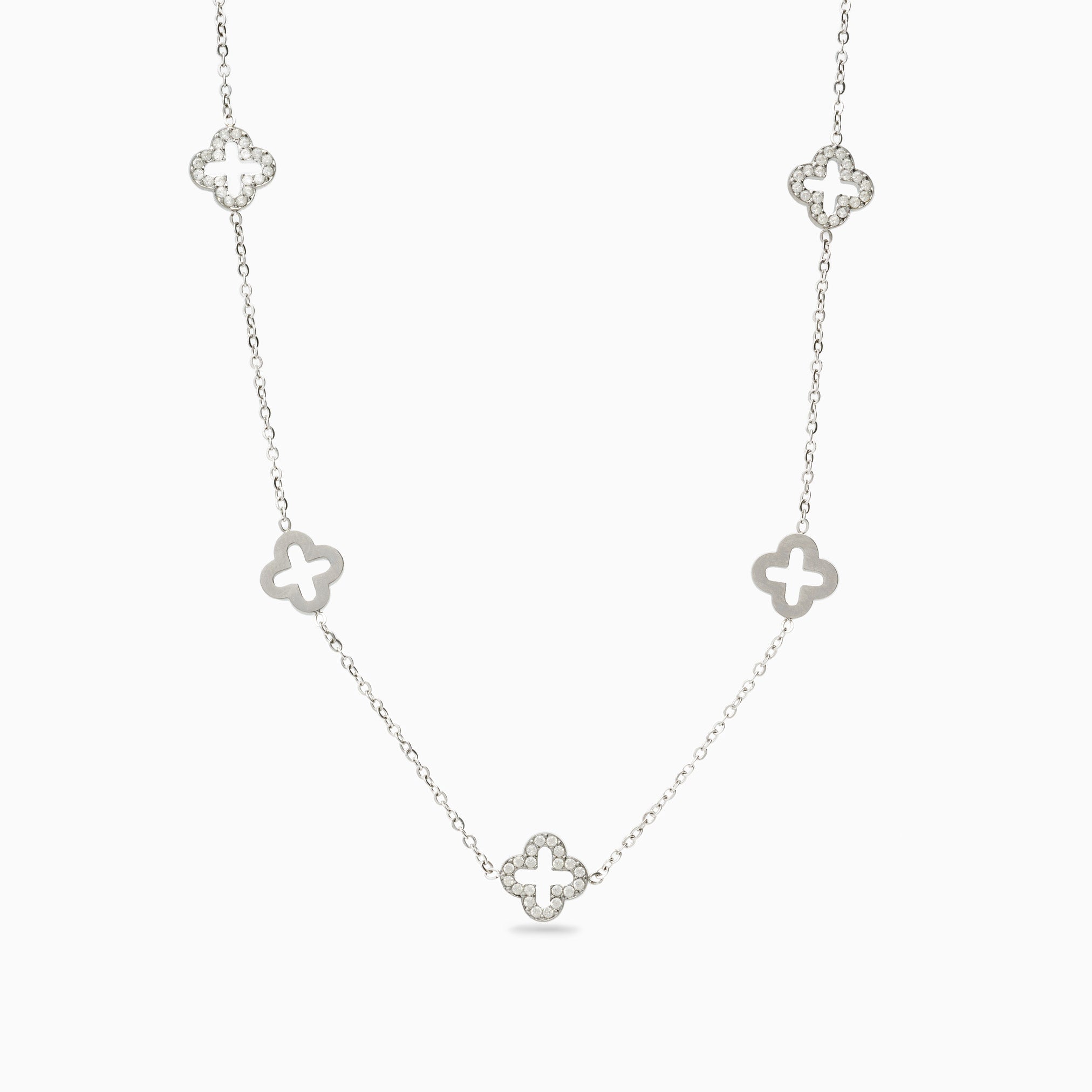 MULTI CLOVER NECKLACE best gold plated tarnish and water resistant piece by Irish Jewellery brand - Lynott Jewellery