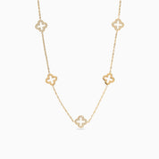 MULTI CLOVER NECKLACE best gold plated tarnish and water resistant piece by Irish Jewellery brand - Lynott Jewellery