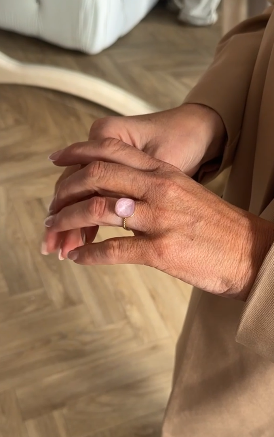 PASTEL PINK BABY ADJUSTABLE RING