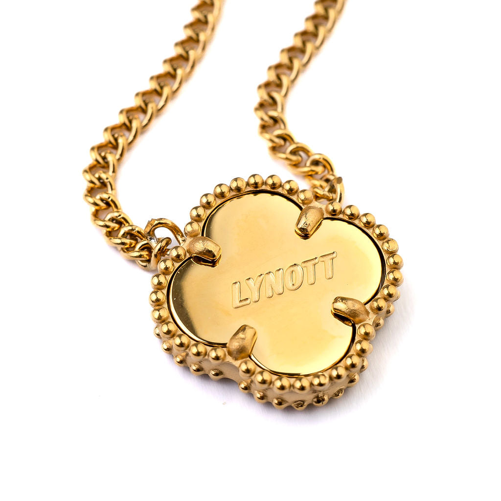 CLOVER ENGRAVABLE NECKLACE