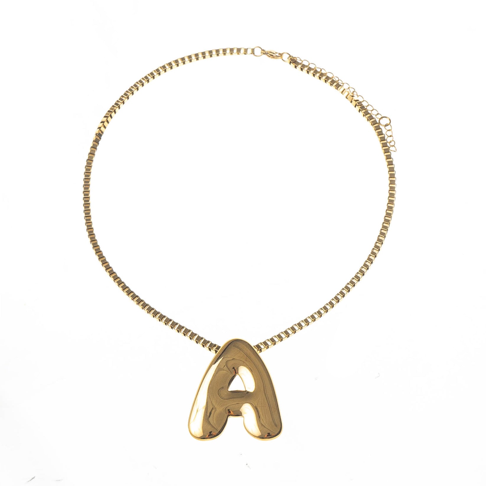 HAILEY BUBBLE INITIAL NECKLACE