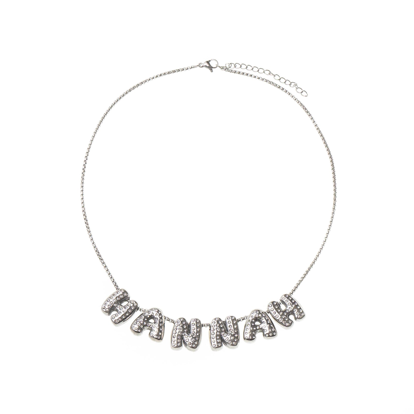 LYNOTT CRYSTAL BUBBLE NAME NECKLACE