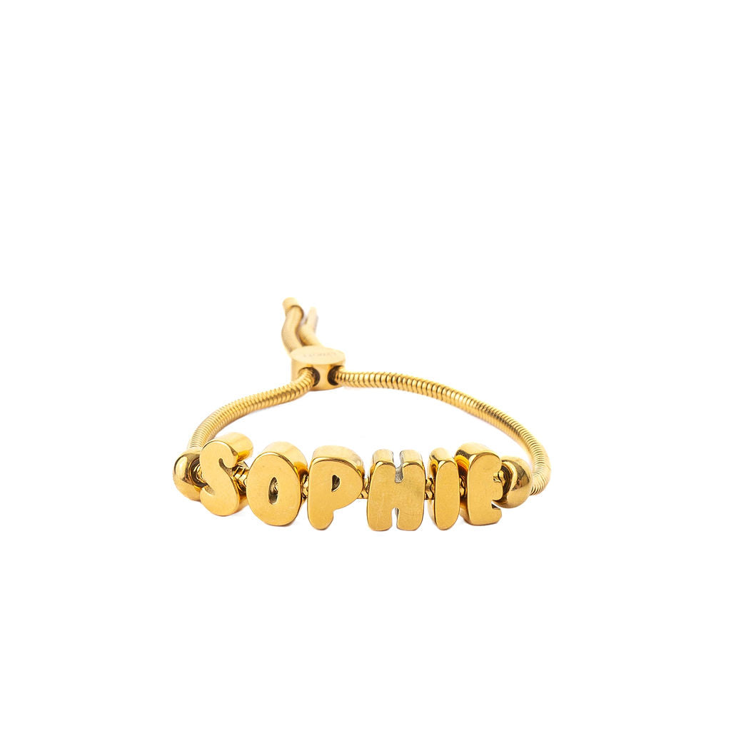 BUBBLE NAME BRACELET