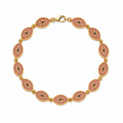 SANTORINI PINK EVIL EYE BRACELET