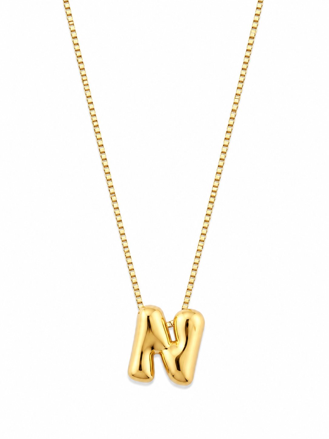 HALEY BUBBLE INITIAL NECKLACE