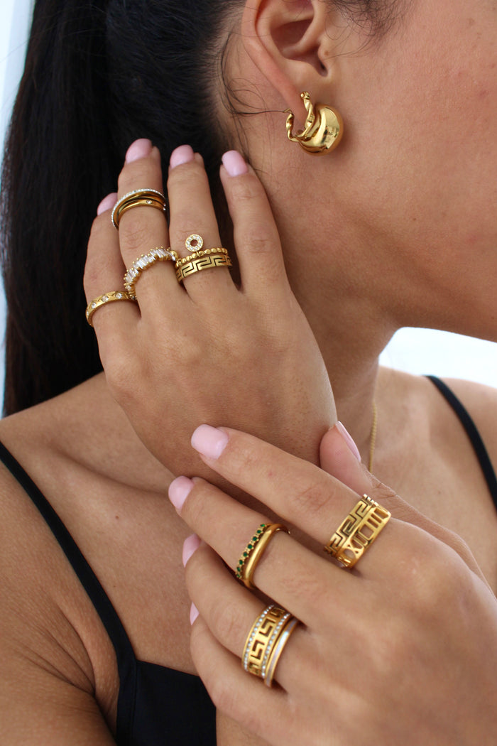 DOLCE GOLD HOOPS - Lynott Jewellery