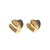 ROUNDED HEART STUD