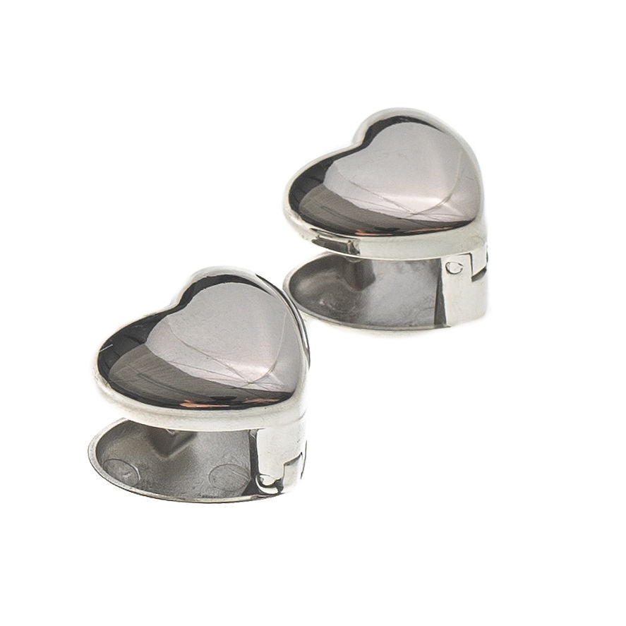 ROUNDED HEART STUD