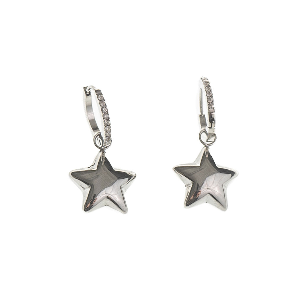 BUBBLE STAR DROP DOWN EARRING