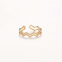 ADJUSTABLE DOUBLE WAVE RING - Lynott Jewellery