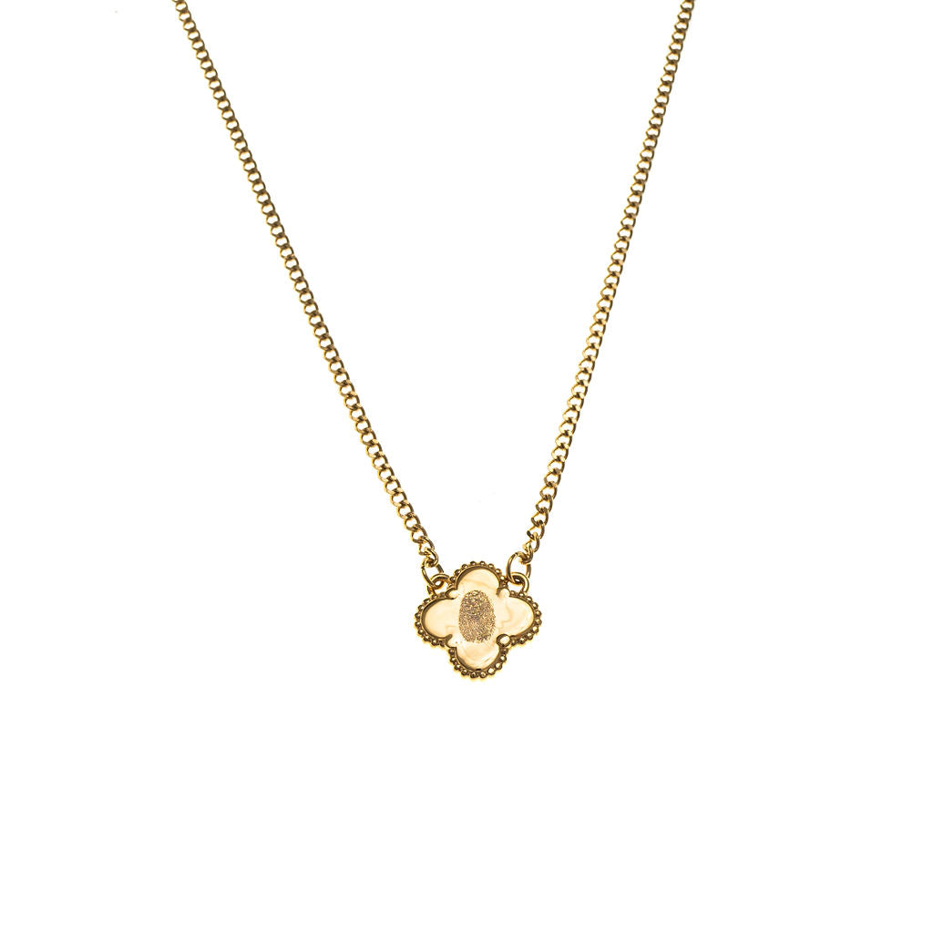 CLOVER ENGRAVABLE NECKLACE