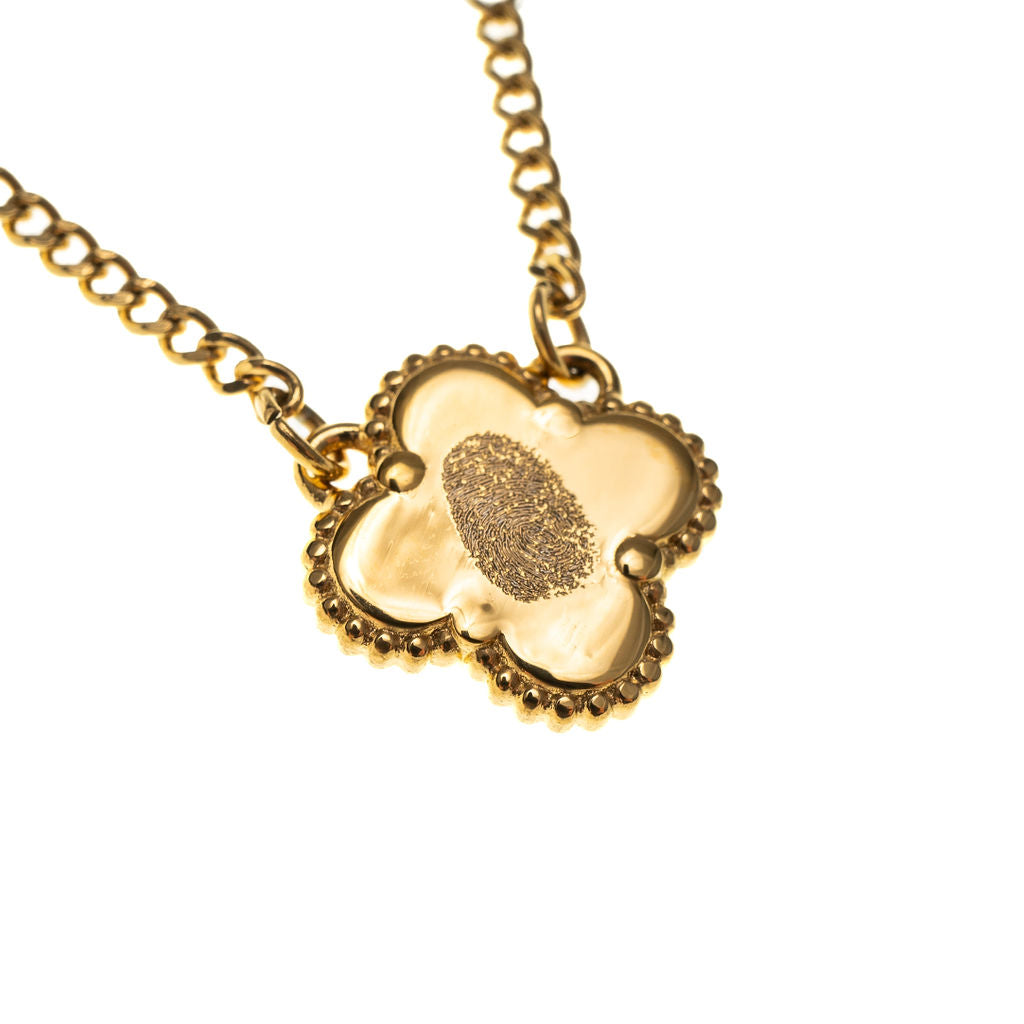 CLOVER ENGRAVABLE NECKLACE