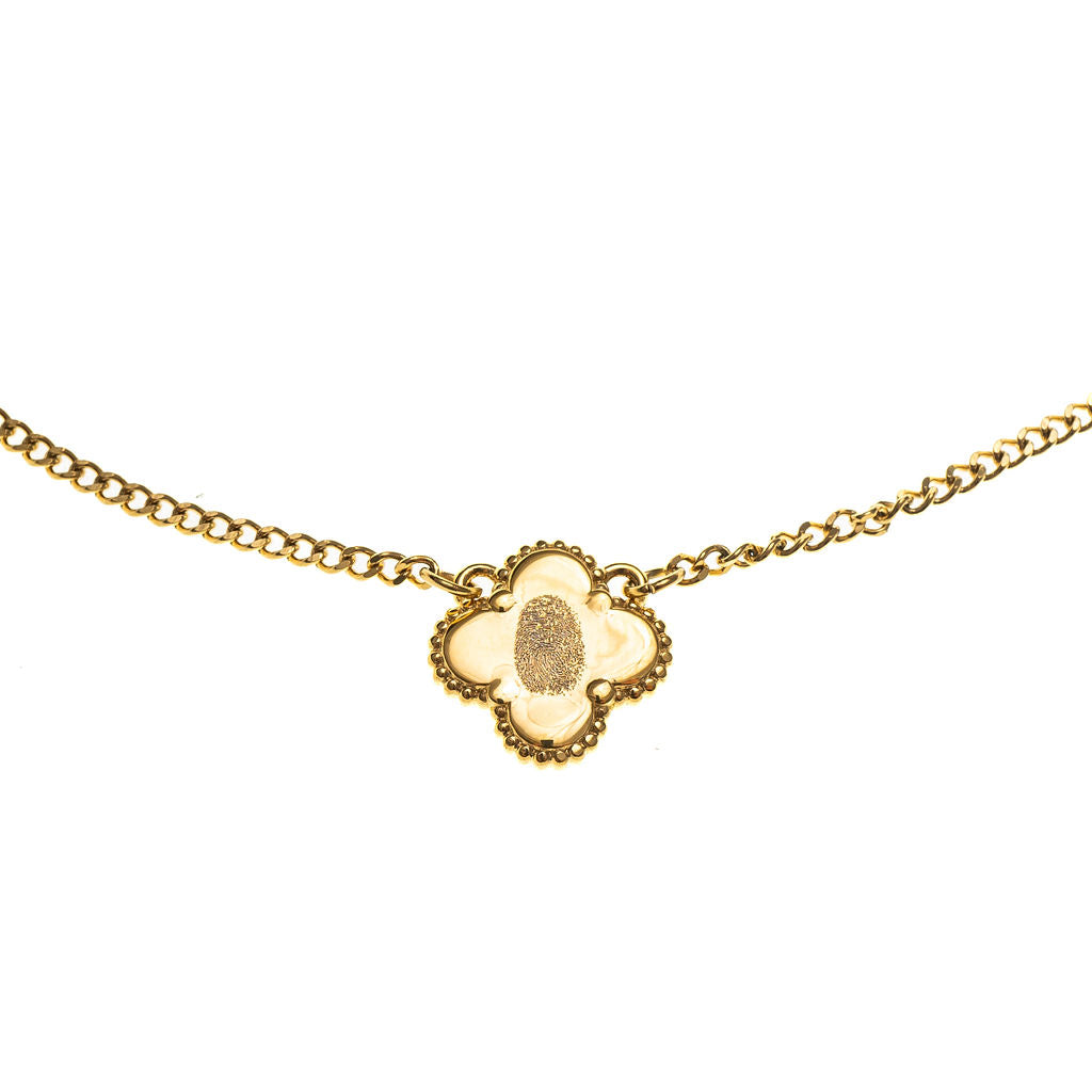 CLOVER ENGRAVABLE NECKLACE