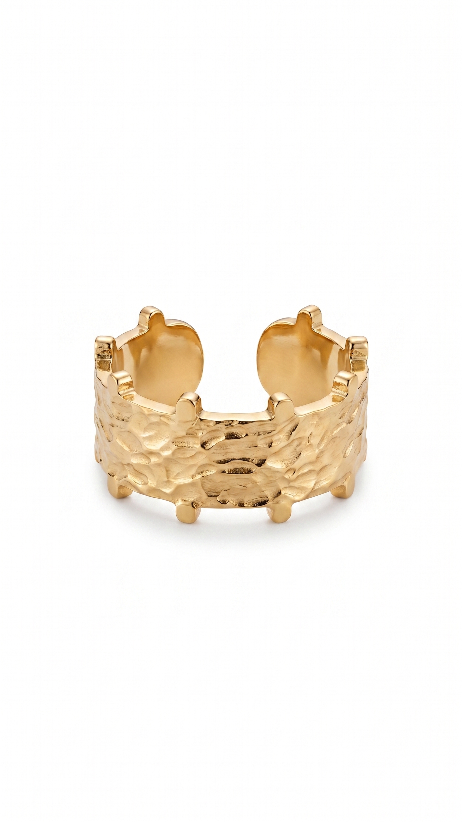 HAMMERED CUFF RING