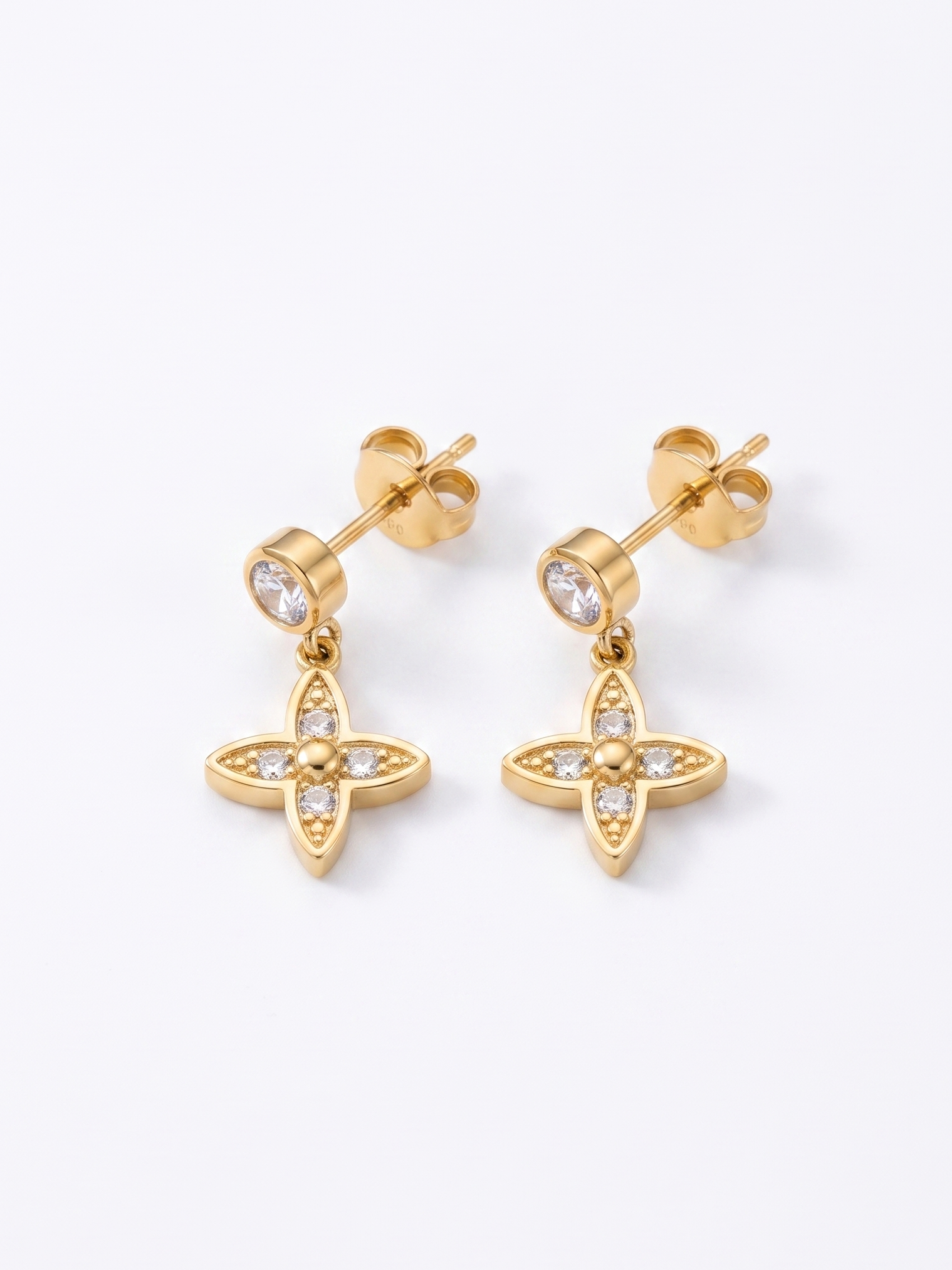 PASSIONATE CLOVER DROP DOWN STUDS
