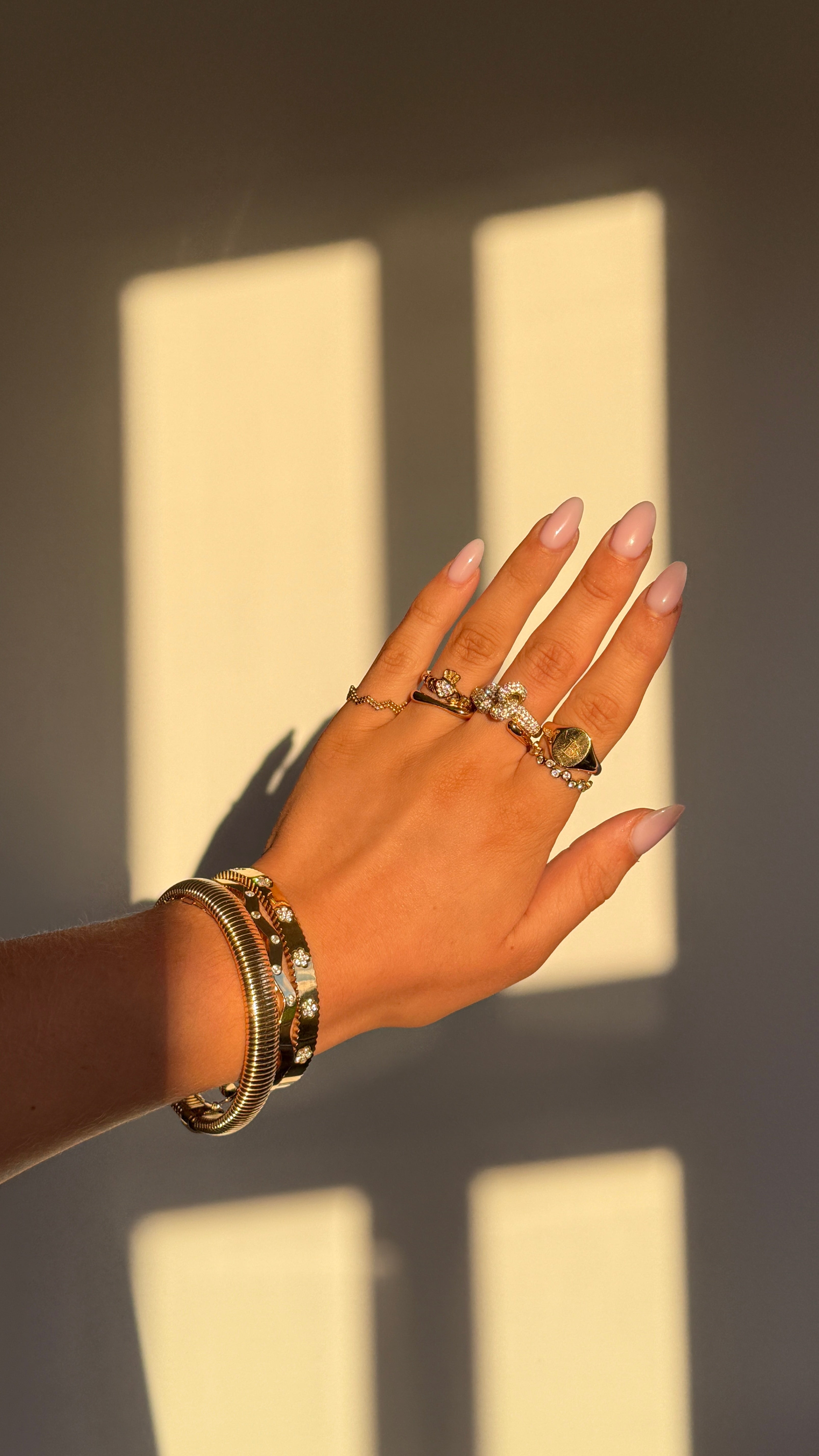 HEART CROWN ADJUSTABLE RING