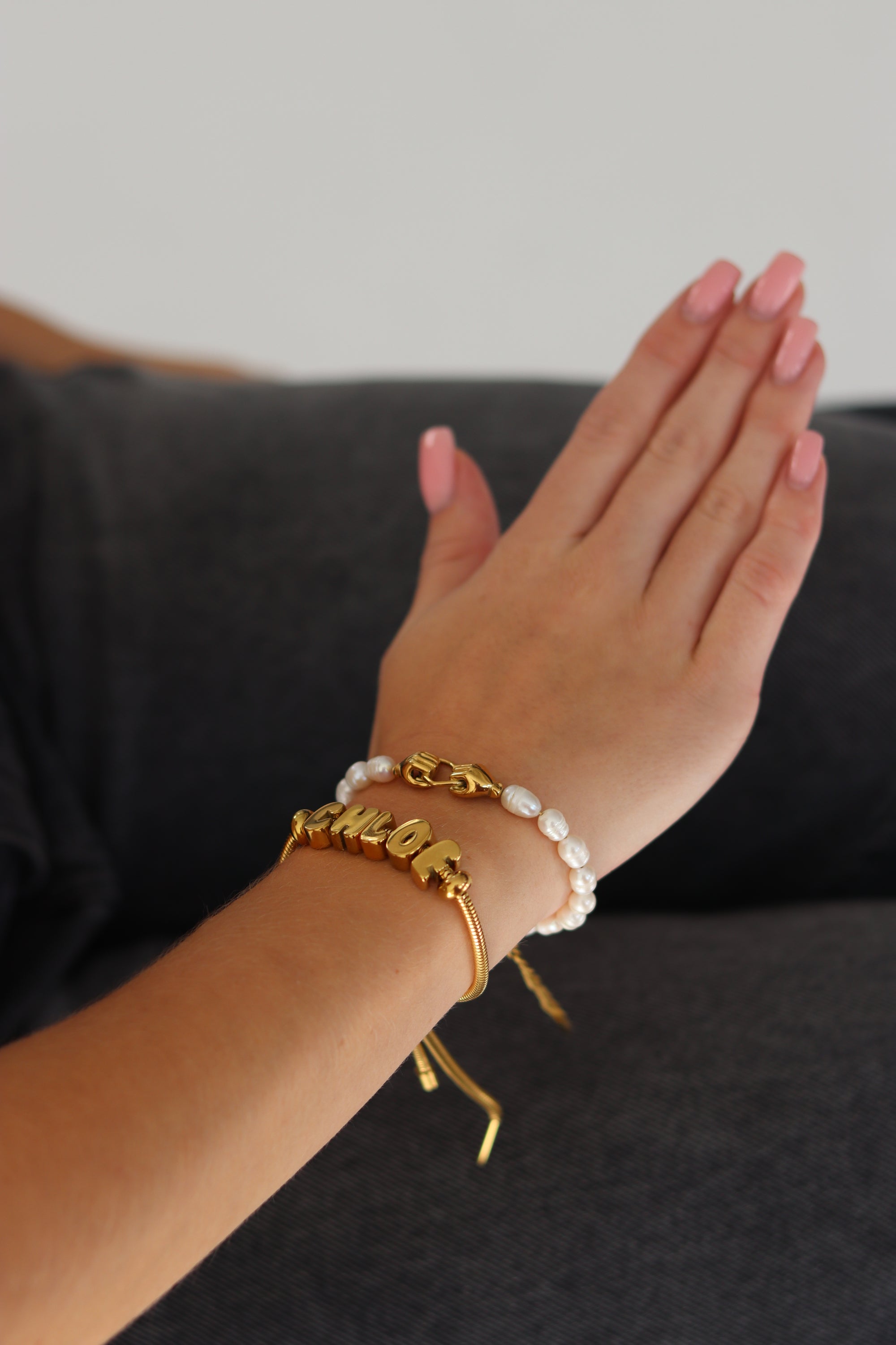 HOLD MY HAND PEARL BRACELET