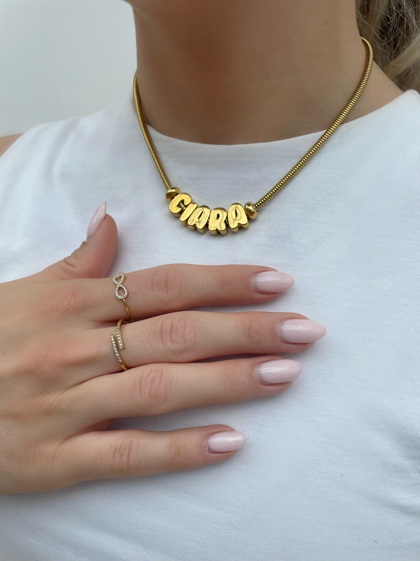 BUBBLE NAME NECKLACE