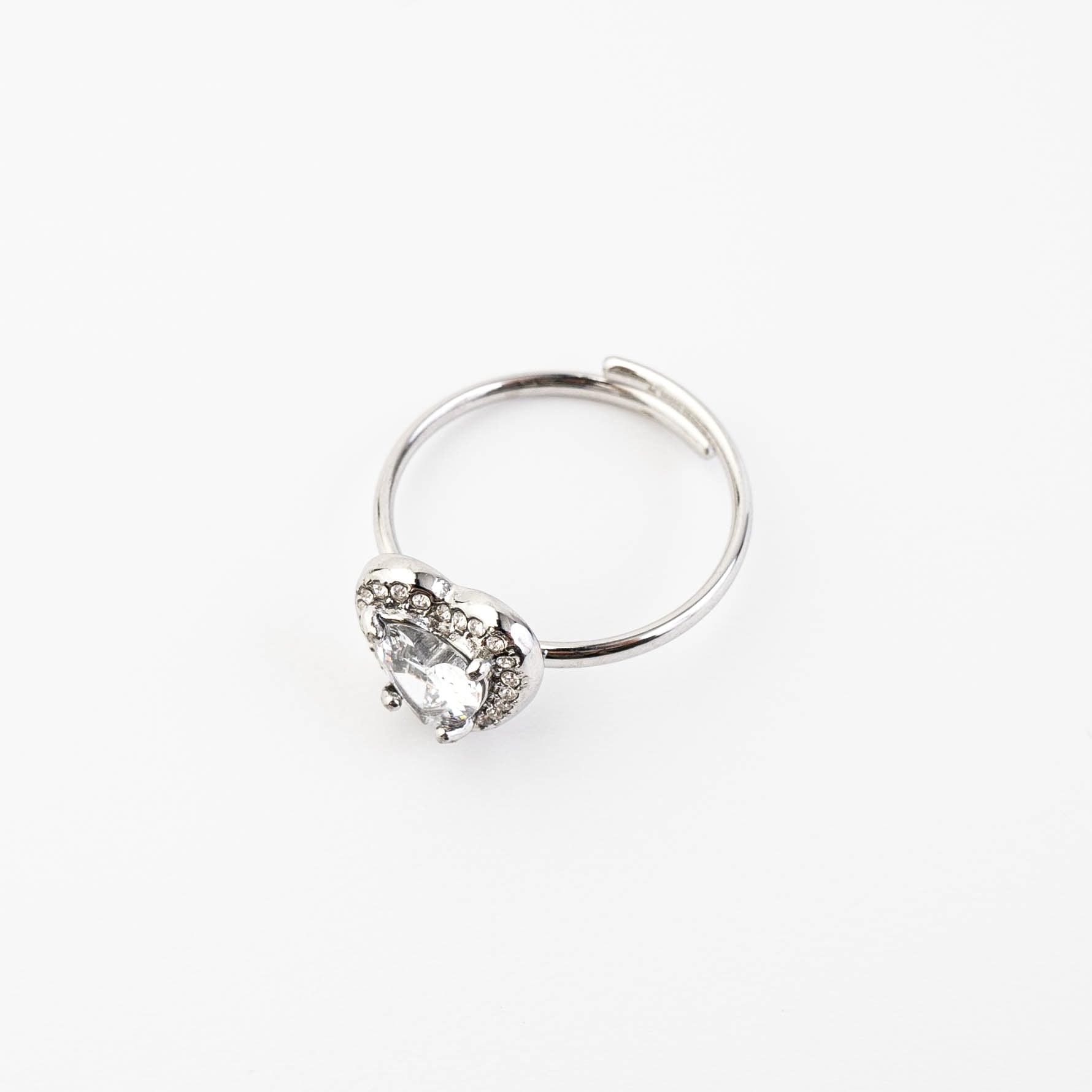 PENDANT HEART ADJUSTABLE RING