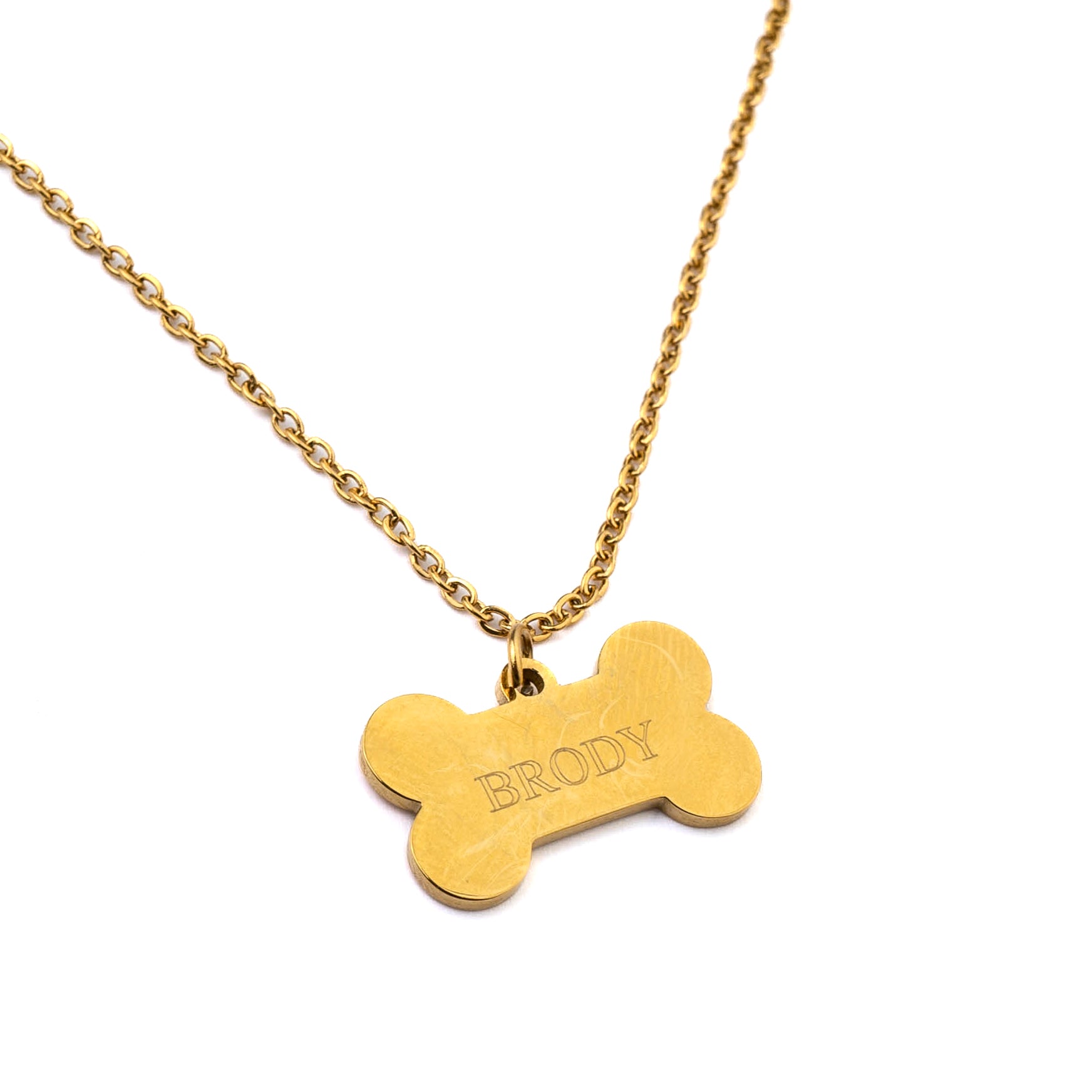 MATCHING BONE NECKLACE AND DOG TAG BUNDLE