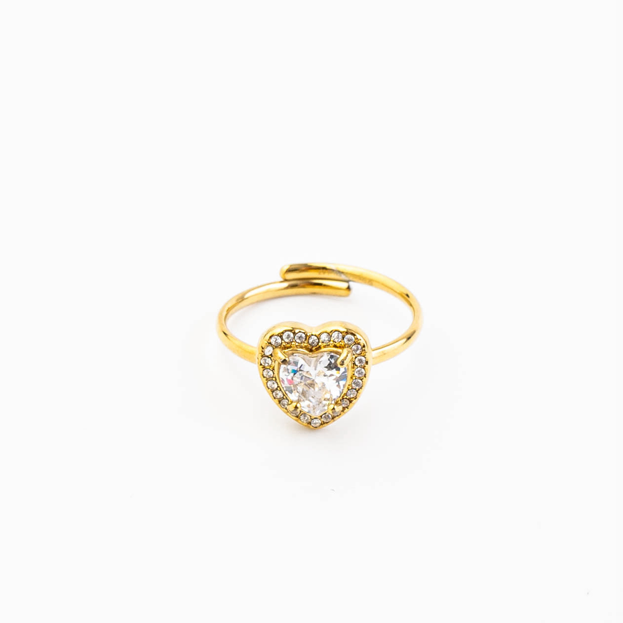 PENDANT HEART ADJUSTABLE RING